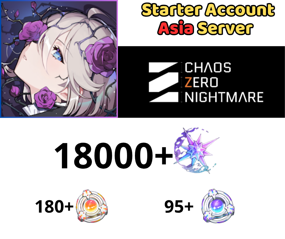 [ASIA] Chaos Zero Nightmare Reroll 18k Gem